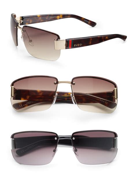 gucci men sunglasses sites|gucci rimless sunglasses men's.